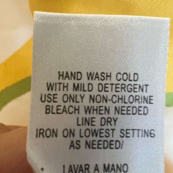 Studio I Yellow Sleeveless V-Neck Daisy A-Line Mid length Dress Sz12P Cotton - Picture 5 of 14